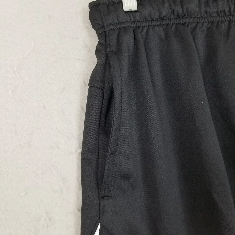 Russell Shorts Mens M Black Core Short Dri-Power 360 Athletic Side Stripe NEW